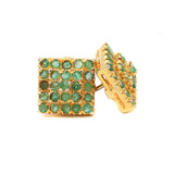 Natural Emerald Gemstone Earring Stud