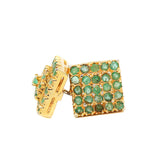 Natural Emerald Gemstone Earring Stud