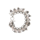 Butterfly Charm Rose Quartz Gemstone Bracelet