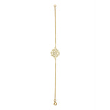 Heart Shape Charm Gold Plated 925 Silver Bracelet