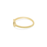 925 Silver Yellow Gold Plated Octagon Shaped Ring