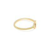 925 Silver Yellow Gold Plated Octagon Shaped Ring