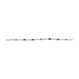 925 Sterling Silver Multi Gemstone Bracelet