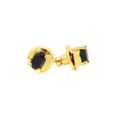 Blue Sapphire Gold Plated Earring Stud