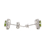 Peridot & Cubic Zirconia Stone Earring