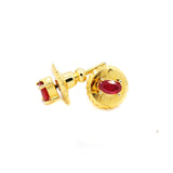 925 Silver Natural Ruby Gemstone Earring