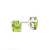 925 Sterling Silver Green Peridot Stud