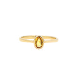 9k Gold Yellow Sapphire Ring