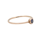 Yellow Gold Blue Sapphire Ring