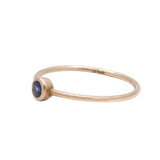 Yellow Gold Blue Sapphire Ring
