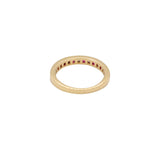 18K Gold Ruby And Diamond Ring Band