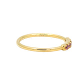 14K Gold Pink Sapphire Gemstone Ring