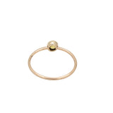 9K Gold Yellow Sapphire Gemstone Ring