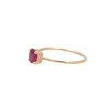 9K Gold Round Ruby Gemstone Ring