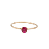 9K Gold Ruby Gemstone Engagement Ring