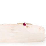 9K Gold Ruby Gemstone Engagement Ring