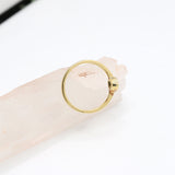 9K Gold Green Sapphire Ring