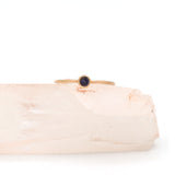 Round Tanzanite Gemstone 9k Gold Ring