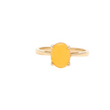 14K Yellow Gold Opal Gemstone Ring