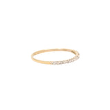 18K Yellow Gold Diamond Ring Band