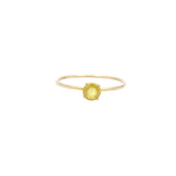 Solid Gold Yellow Sapphire Gemstone Ring
