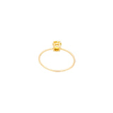 Solid Gold Yellow Sapphire Gemstone Ring