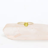 Solid Gold Yellow Sapphire Gemstone Ring