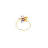 Multi Sapphire & Diamond Gold Ring