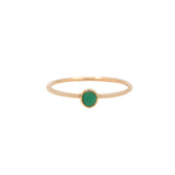 9K Yellow Gold Natural Emerald Ring