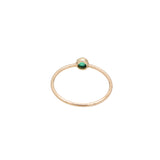 9K Yellow Gold Natural Emerald Ring