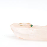 9K Yellow Gold Natural Emerald Ring