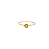 Yellow Sapphire Gemstone 9K Gold Ring