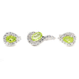 Peridot Gemstone Pendant Set