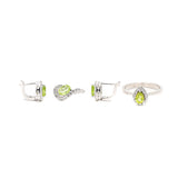 Peridot Gemstone Pendant Set