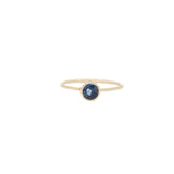 9K Solid Yellow Gold Sapphire Ring