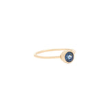 9K Solid Yellow Gold Sapphire Ring
