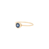9K Solid Yellow Gold Sapphire Ring