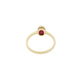 Oval Ruby Gemstone Gold Ring