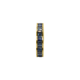 18K Yellow Gold Blue Sapphire Gemstone Ring