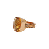 9K Yellow Gold Natural Citrine Gemstone Healing Ring