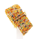 Natural Multi Sapphire Gemstone Bracelet