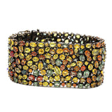 Multi Sapphire Gemstone Diamond Bracelet