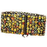 Multi Sapphire Gemstone Diamond Bracelet