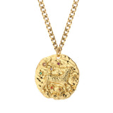 18K Gold Plated Aries Zodiac Sign Chain Necklace