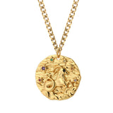 18K Gold Plated Capricorn Zodiac Sign Chain Necklace