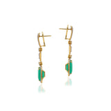 Emerald And Diamond Gold Earring