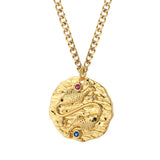 18K Gold Plated Pisces Zodiac Sign Chain Necklace