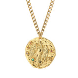 18K Gold Plated Virgo Zodiac Sign Chain Necklace