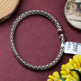 Sterling Silver Box Weave Bracelet Modern Unisex Textured Cuff