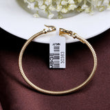 Gold Plated Heart Lock Bracelet Twisted Texture Key Charm Bracelet for Women